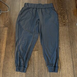 lululemon athletica charcoal grey yoga dance jogger pants 12